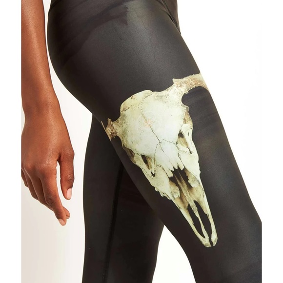 teeki Pants - Teeki Deer Medicine Charcoal Leggings New